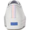image:imageKeds Womens Triple Up Lace Up SneakerWhitePinkBlue Leather