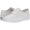 image:imageKeds Womens Triple Up Lace Up SneakerWhiteSilver