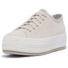 image:imageKeds Womens Triple Up Lace Up SneakerGrey Bottom Foxing Stripe