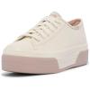 image:imageKeds Womens Triple Up Lace Up SneakerOff WhiteTaupe Bumper Foxing Stripe
