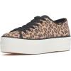 Tan/Black Leopard Suede