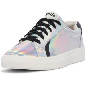 image:imageKeds Womens Pursuit Lace Up SneakerSilver Iridescent Leather