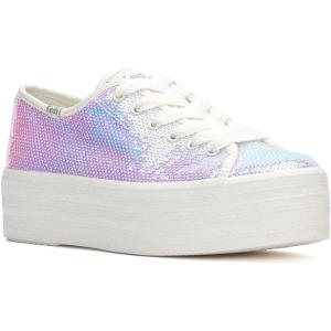 image:imageKeds Womens Triple Up Lace Up SneakerIridescent Denim