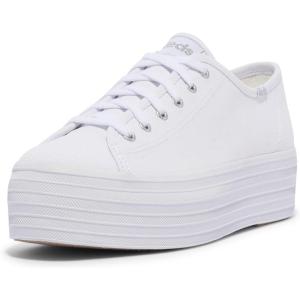 image:imageKeds Womens Triple Up Lace Up SneakerWhite Canvas