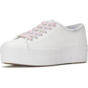 image:imageKeds Womens Triple Up Lace Up SneakerWhitePinkBlue Leather