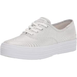 image:imageKeds Womens Triple Up Lace Up SneakerWhiteSilver