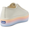 image:imageKeds Womens Triple Up Lace Up SneakerWhiteMulti Stripe Foxing