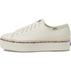 image:imageKeds Womens Triple Up Lace Up SneakerWhiteTan Leopard Stripe Foxing