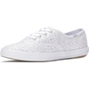 image:imageKeds Womens Champion Seasonal LaceUp Fashion SneakerWhite Glitter Textile
