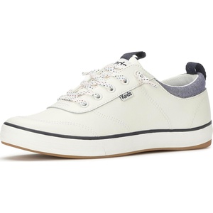 image:imageKeds Womens Center 2 SneakerSnow WhiteNavy Leather
