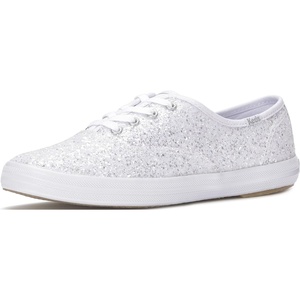 image:imageKeds Womens Champion Seasonal LaceUp Fashion SneakerWhite Glitter Textile