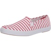 image:imageKeds Womens Champion Canvas Slip On Sneakers Shoes Casual  WhiteRed Breton Stripe