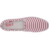 image:imageKeds Womens Champion Canvas Slip On Sneakers Shoes Casual  WhiteRed Breton Stripe