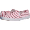 image:imageKeds Womens Champion Canvas Slip On Sneakers Shoes Casual  WhiteRed Breton Stripe