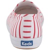 image:imageKeds Womens Champion Canvas Slip On Sneakers Shoes Casual  WhiteRed Breton Stripe