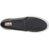 image:imageKeds Womens Double Decker Canvas Slip On Sneakers Shoes Casual  BlackBlack Emboss Leather