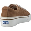 image:imageKeds Womens Jump Kick Lace Up SneakersTaupe Perf Suede