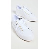 image:imageKeds Womens Jump Kick Lace Up SneakersWhite Leather