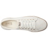 image:imageKeds Womens Jump Kick Lace Up SneakersWhiteTaupe Bumper Foxing