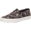Black/Multi Floral Canvas