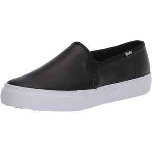 image:imageKeds Womens Double Decker Canvas Slip On Sneakers Shoes Casual  BlackBlack Leather