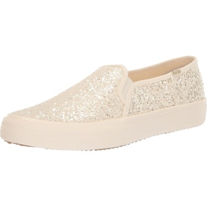 image:imageKeds Womens Double Decker Canvas Slip On Sneakers Shoes Casual  BlackCream Glitter