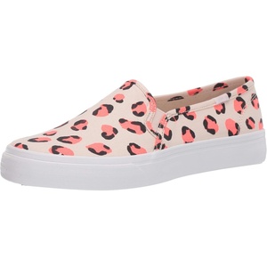 image:imageKeds Womens Double Decker Canvas Slip On Sneakers Shoes Casual  BlackLeopard Pink