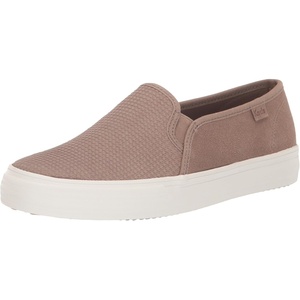 image:imageKeds Womens Double Decker Canvas Slip On Sneakers Shoes Casual  BlackTan Houndstooth Suede