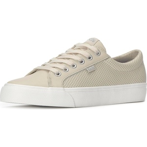image:imageKeds Womens Jump Kick Lace Up SneakersOatmeal Perf Leather