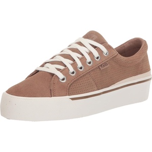 image:imageKeds Womens Jump Kick Lace Up SneakersTaupe Perf Suede