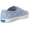 image:imageKeds Womens Triple Kick SneakerBluePink Heart Denim