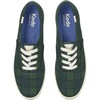 image:imageKeds Womens Triple Kick SneakerGreenNavy Plaid School Canvas