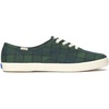 image:imageKeds Womens Triple Kick SneakerGreenNavy Plaid School Canvas