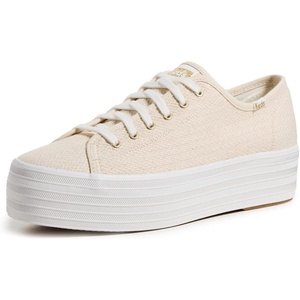 image:imageKeds Womens Triple Up Lace Up SneakerNaturalGold