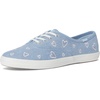 image:imageKeds Womens Champion Glitter Lace UpBluePink Heart Denim
