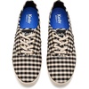 image:imageKeds Womens Champion Seasonal LaceUp Fashion SneakerBlackParchment Buffalo Plaid Canvas