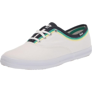 image:imageKeds Womens Champion Glitter Lace UpWhiteGreen Canvas