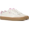image:imageKeds Womens Jump Kick TToe Fashion SneakerSnow WhiteHot Pink LeatherSuede