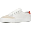image:imageKeds Womens Jump Kick TToe Fashion SneakerSnow WhiteRed LeatherSuede