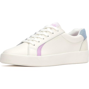 image:imageKeds Womens Pursuit Lace Up SneakersSnow WhiteDenim Leather