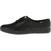 image:imageKeds Womens Champion Leather Lace Up SneakersBlackBlack Leather