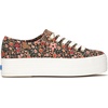 image:imageKeds Womens Champion Leather Lace Up SneakersDitsy Rose Canvas