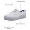 image:imageKeds Womens Champion Leather Lace Up SneakersWhite Canvas