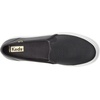 image:imageKeds Womens Double Decker Slip On Fashion SneakerBlack Emboss Leather