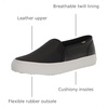image:imageKeds Womens Double Decker Slip On Fashion SneakerBlack Emboss Leather