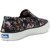 image:imageKeds Womens Double Decker Slip On Fashion SneakerBlackMulti Floral Canvas