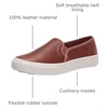 image:imageKeds Womens Double Decker Slip On Fashion SneakerCognac Leather