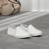 image:imageKeds Womens Double Decker Slip On Fashion SneakerWhite Leather