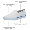 image:imageKeds Womens Double Decker Slip On Fashion SneakerWhiteBlue Canvas