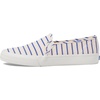 image:imageKeds Womens Double Decker Slip On Fashion SneakerWhiteBlue Stripe Canvas